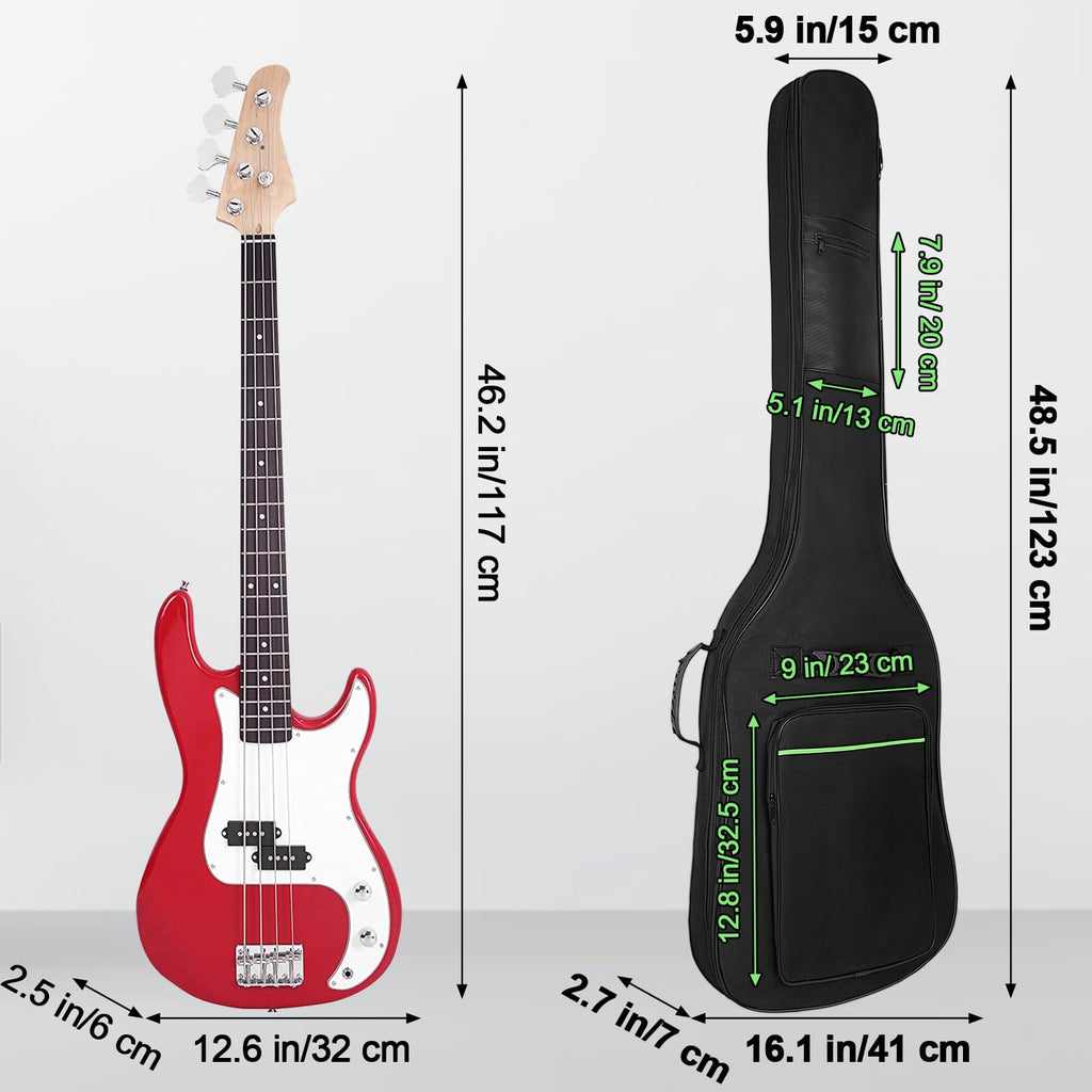 Black Waterproof Padded Electric Bass Guitar Gig Bag H968