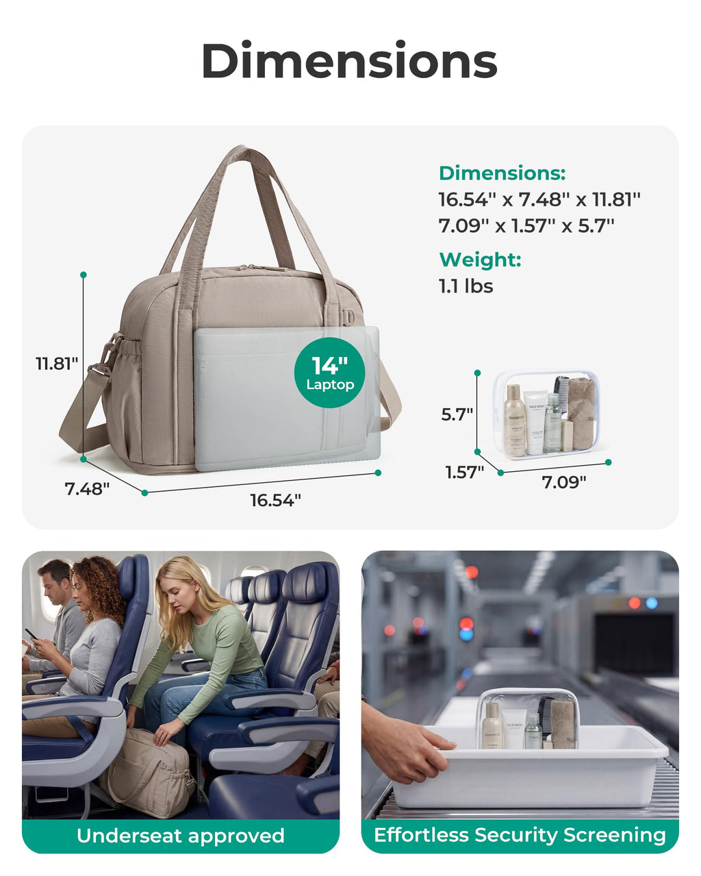 Expandable Travel Duffel Bag Set T623