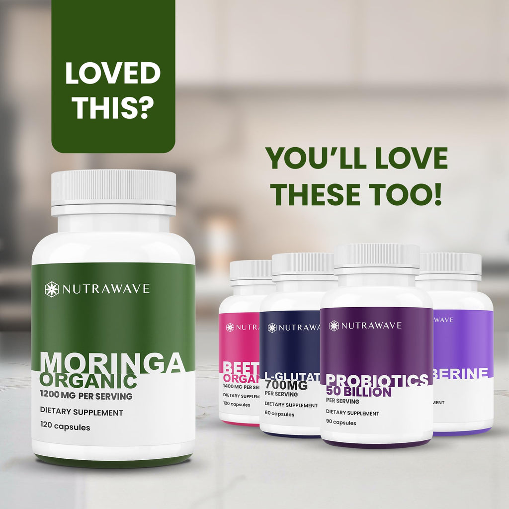 Organic Moringa Capsules 1200mg 120 Capsules E44477