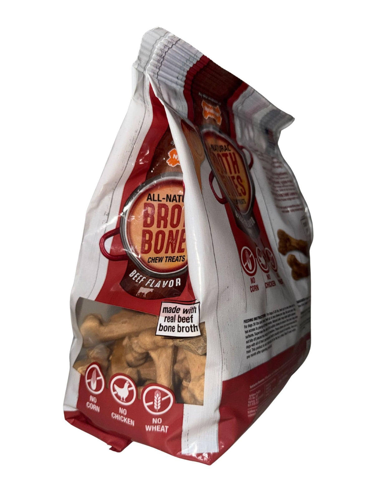 Beef Broth Bones Dog Treats 60 Count 2.6 Lb V74167
