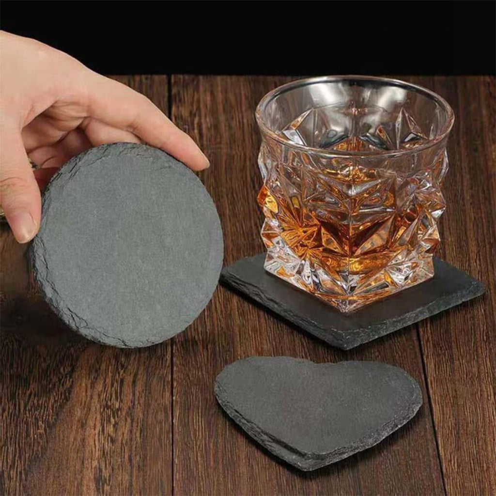 12 Pc Natural Stone Square Drink Coasters N9792