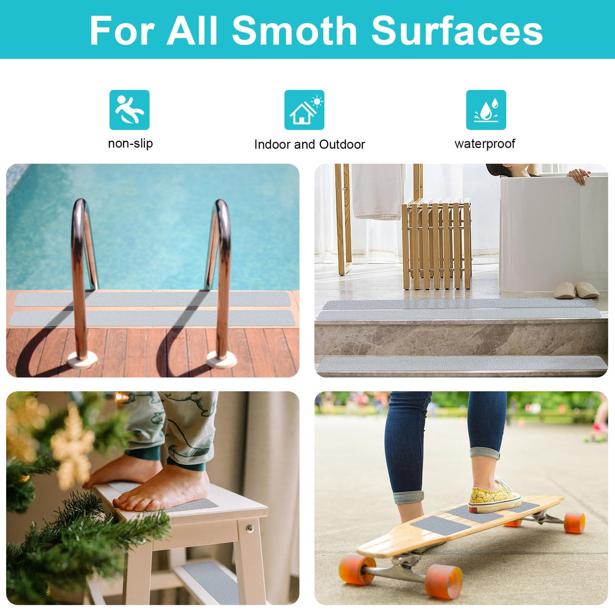 Anti Slip Waterproof Self Adhesive Rubber Tape K9093