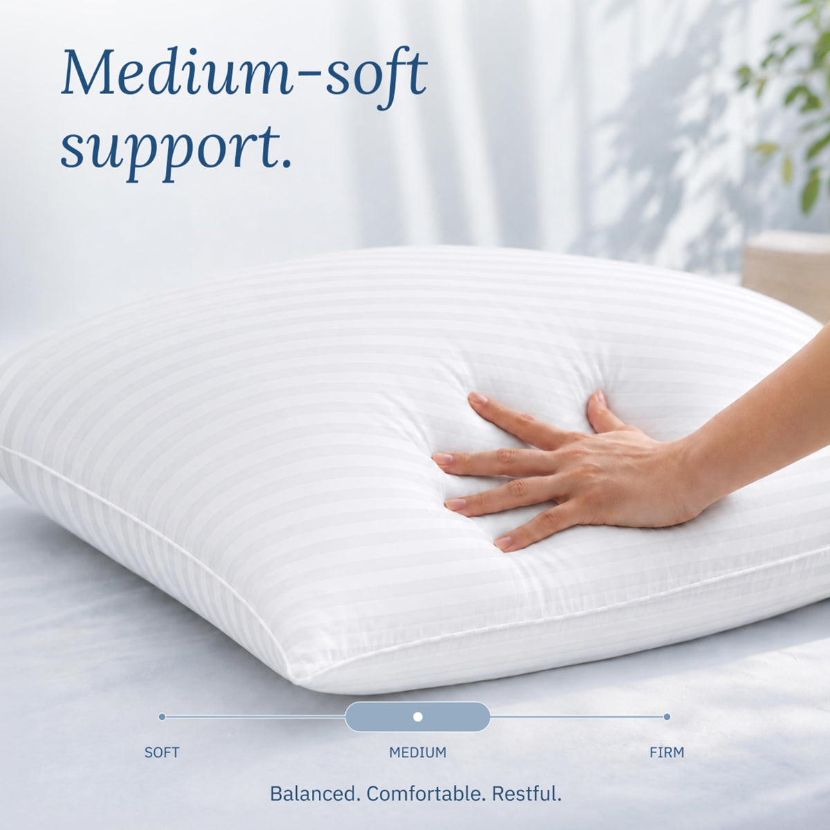 White King Size Bed Pillows Set of 2 R309