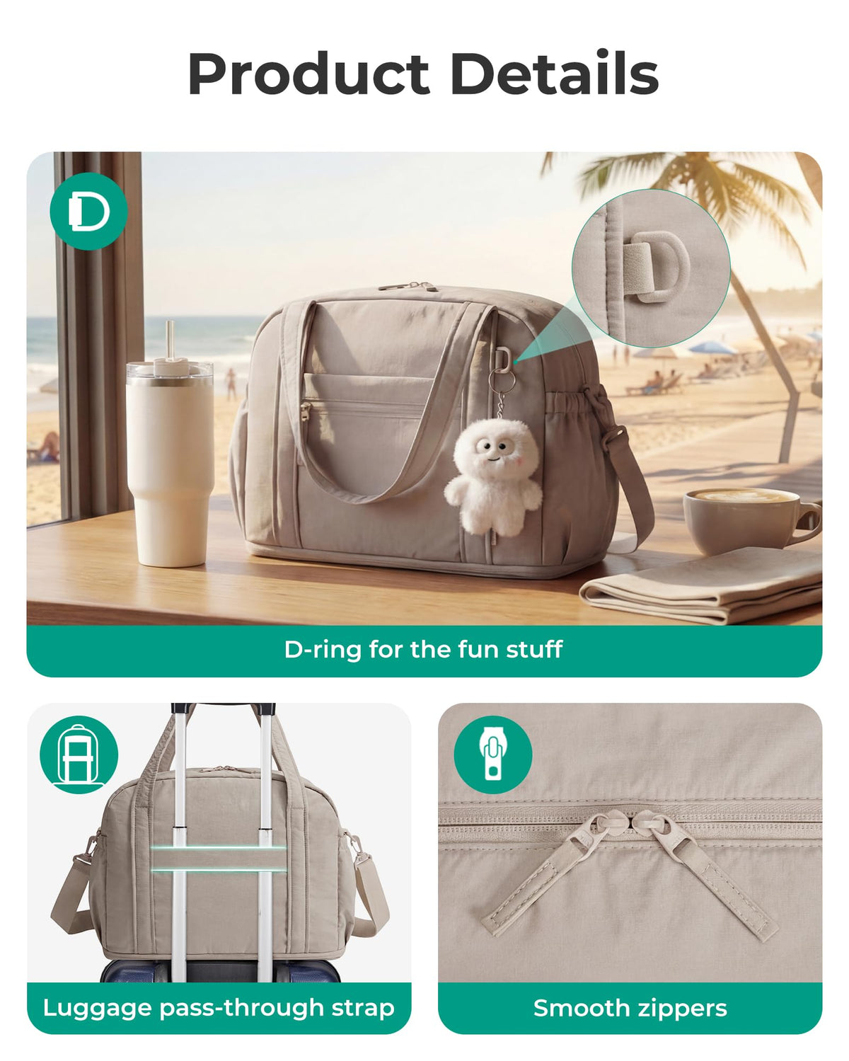 Expandable Travel Duffel Bag Set T623