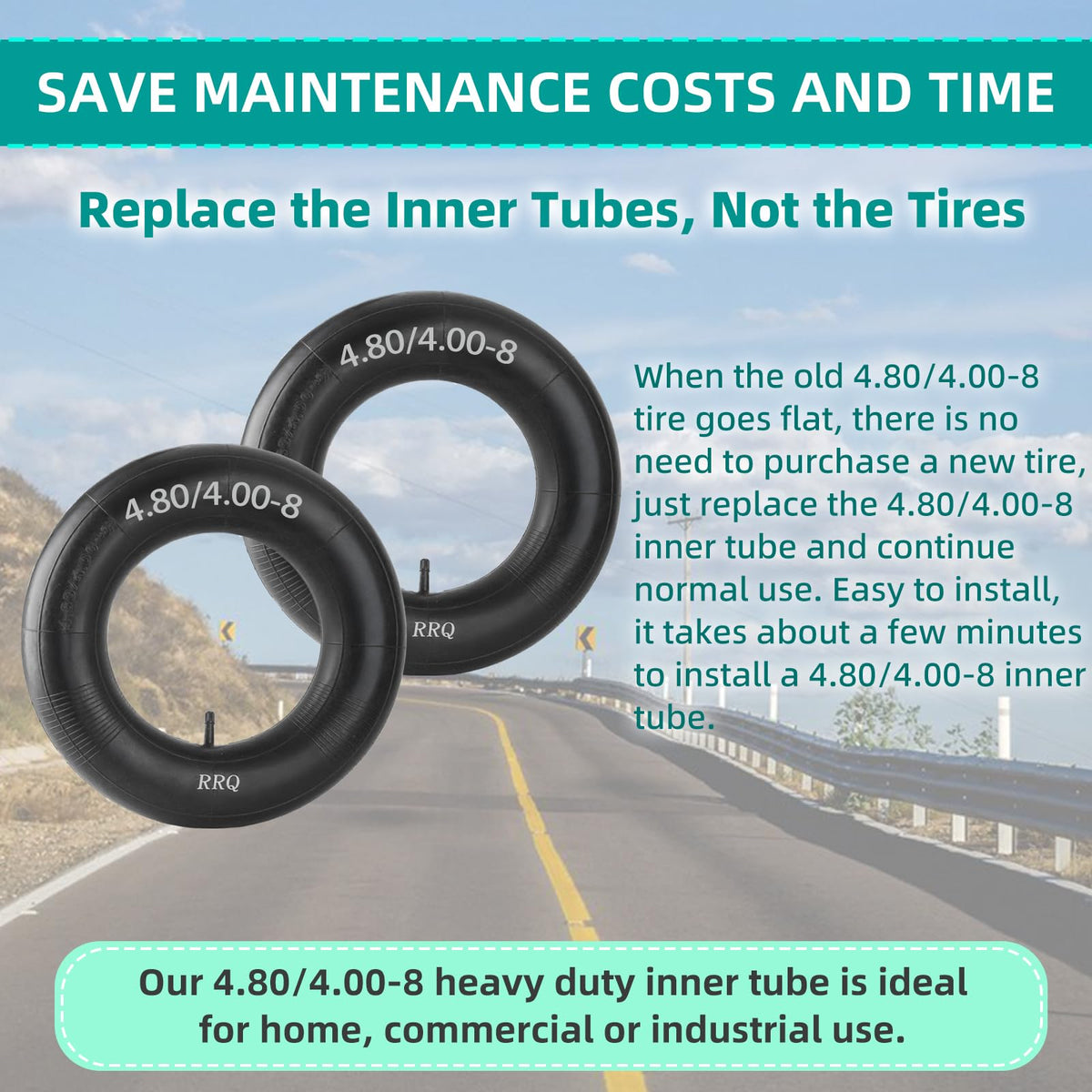 4.80/4.00-8 Tire Inner Tube 2 Pack F24278
