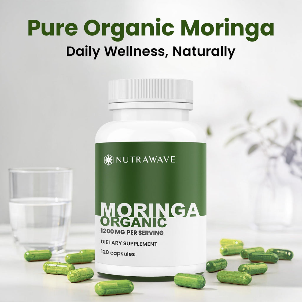 Organic Moringa Capsules 1200mg 120 Capsules E44477