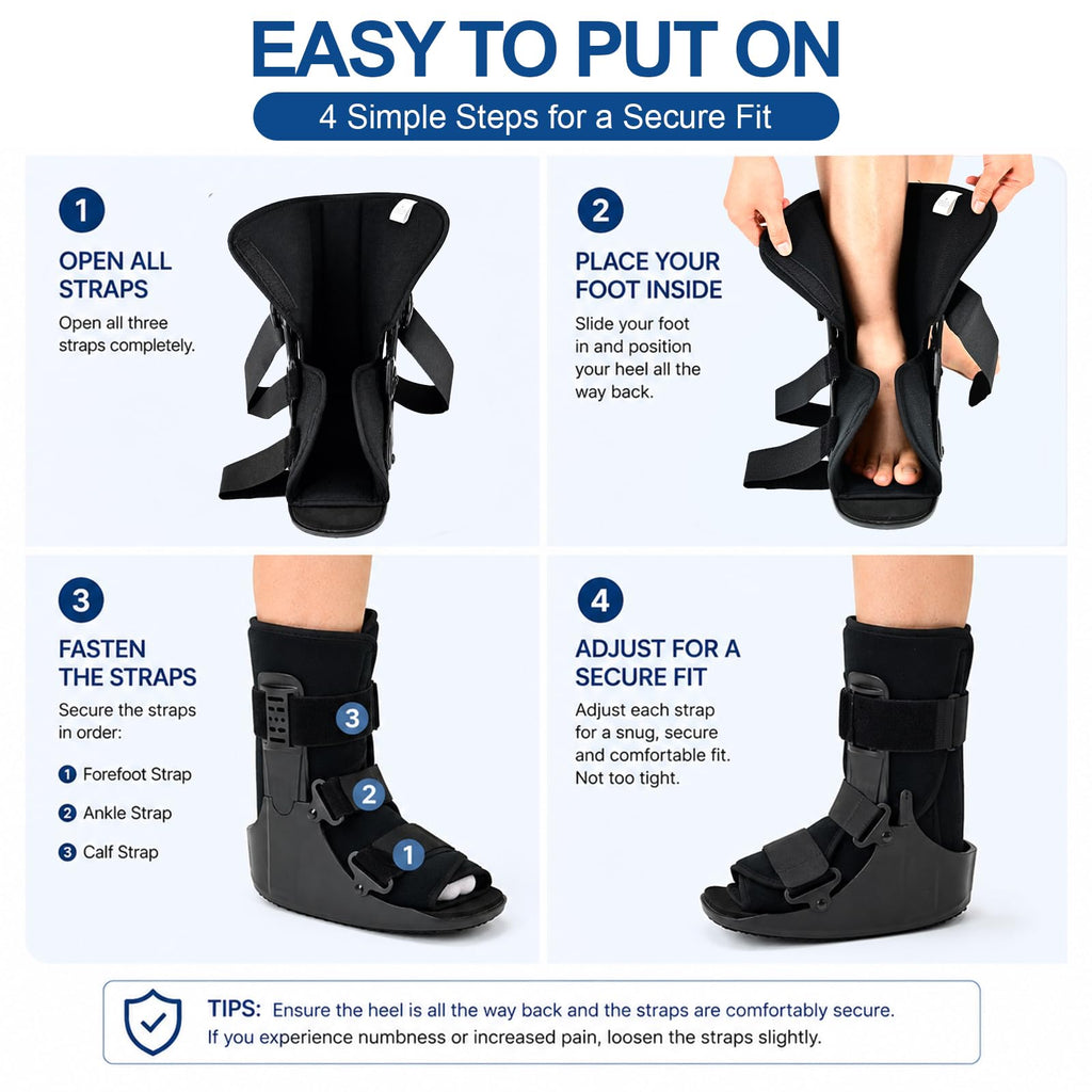 Adjustable Walking Boot for Foot Injury Q678072