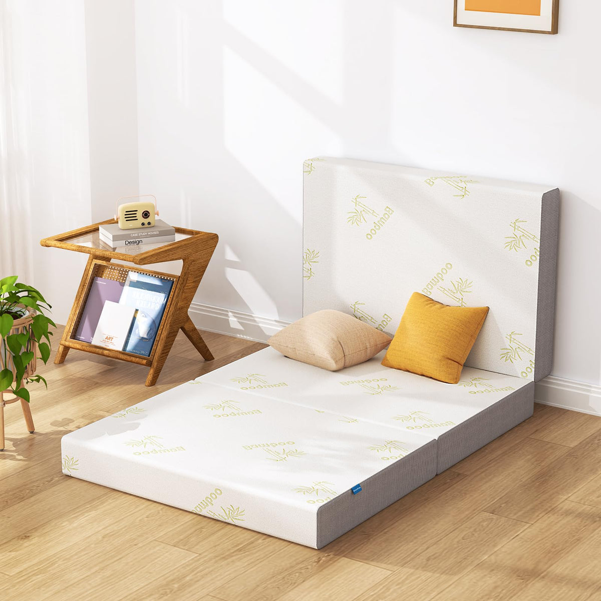 Twin 5 Inch Memory Foam Trifold Mattress E1554