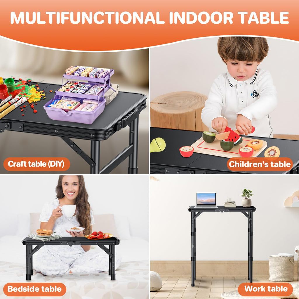 Waterproof Camping Tables with Plastic Tabletop P5036