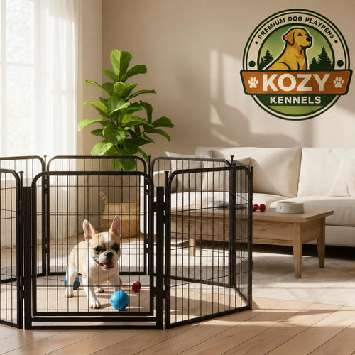 32'' 16 Panels Metal Heavy Duty Dog Playpen E64300