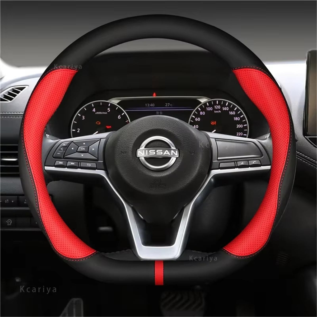 Car Steering Wheel Cover O Blue V291043