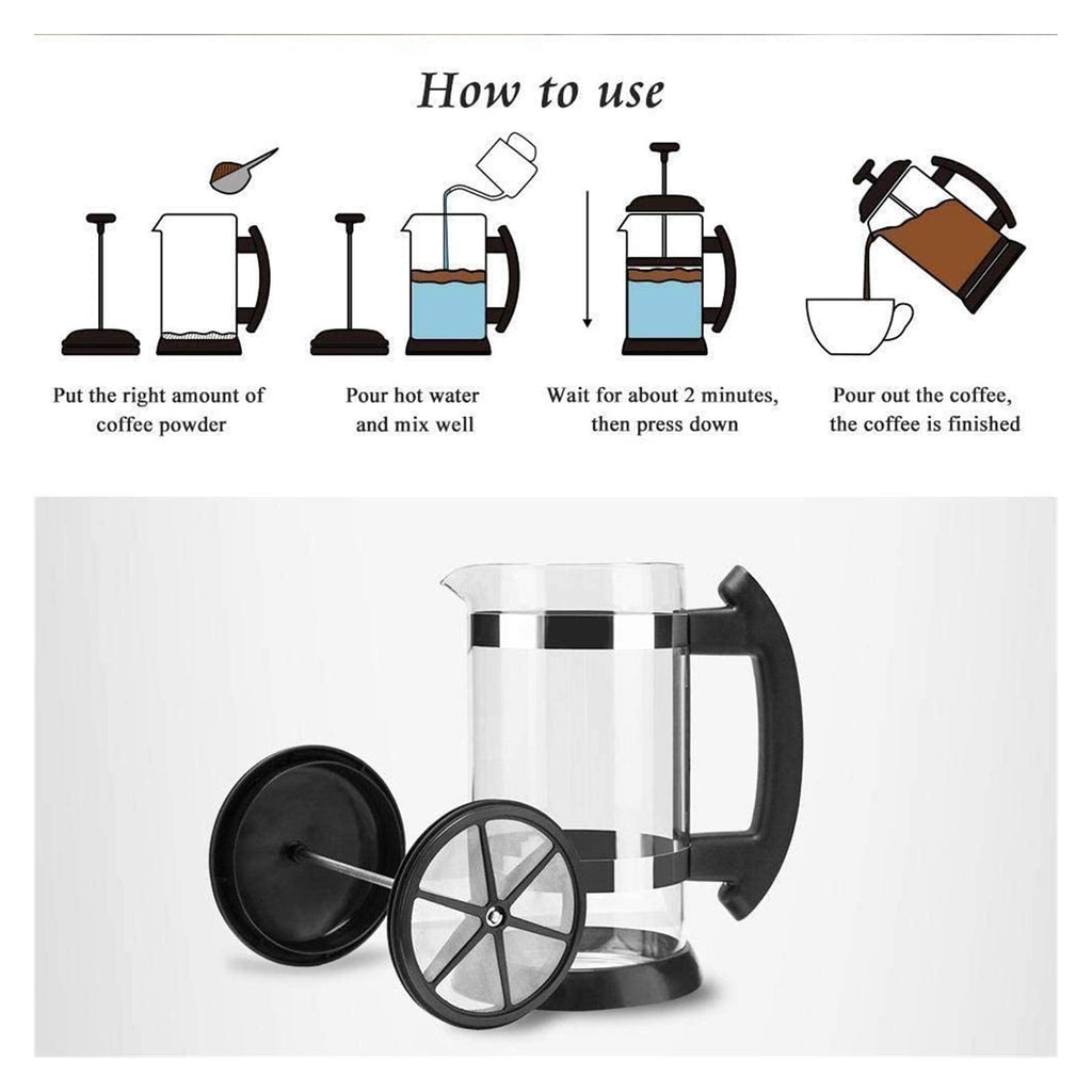 Stainless Steel French Press Coffee Maker 1L P5386