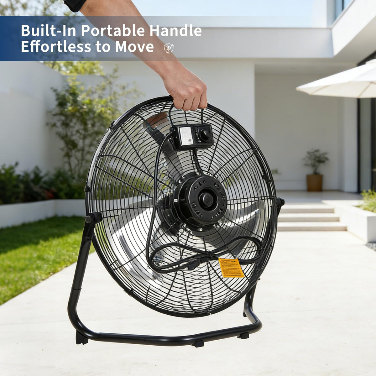 20'' 3000CFM Metal Floor Fan H762
