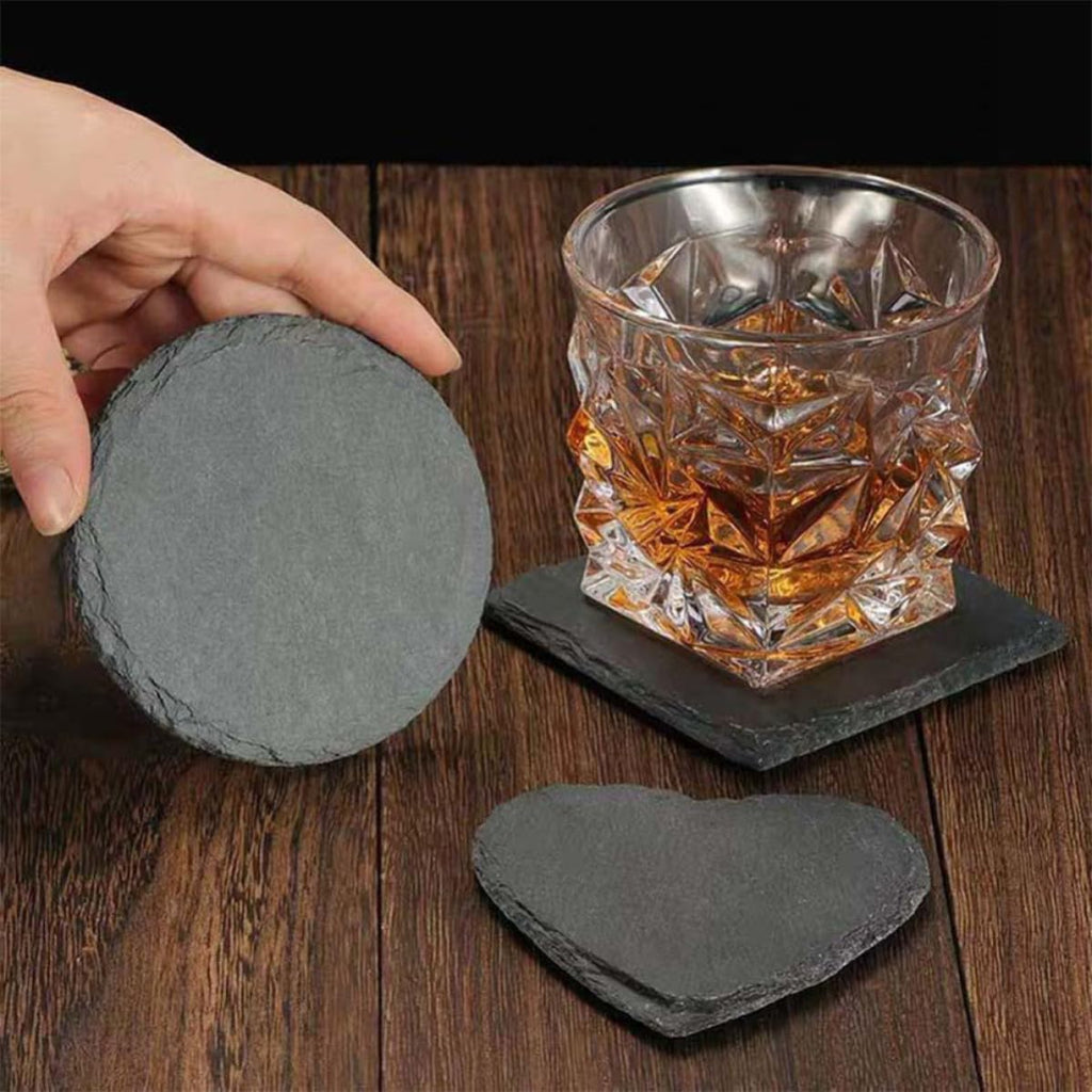 12pcs Natural Stone Coasters Set J2853