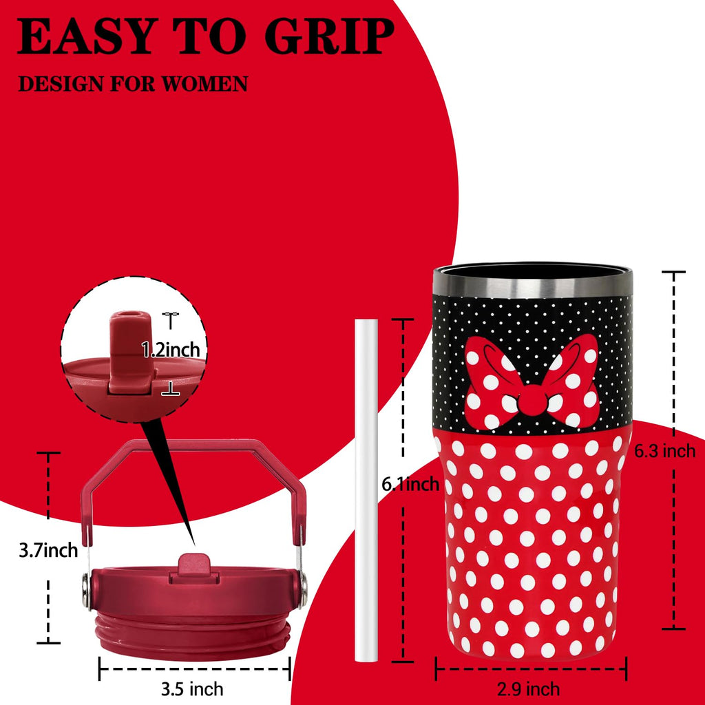 Cartoon Mouse 20 Oz Tumbler with Lid & Flip Straw F891310