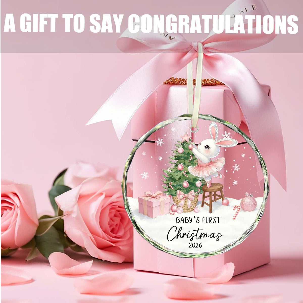 Baby Girl First Christmas Ornament X504550