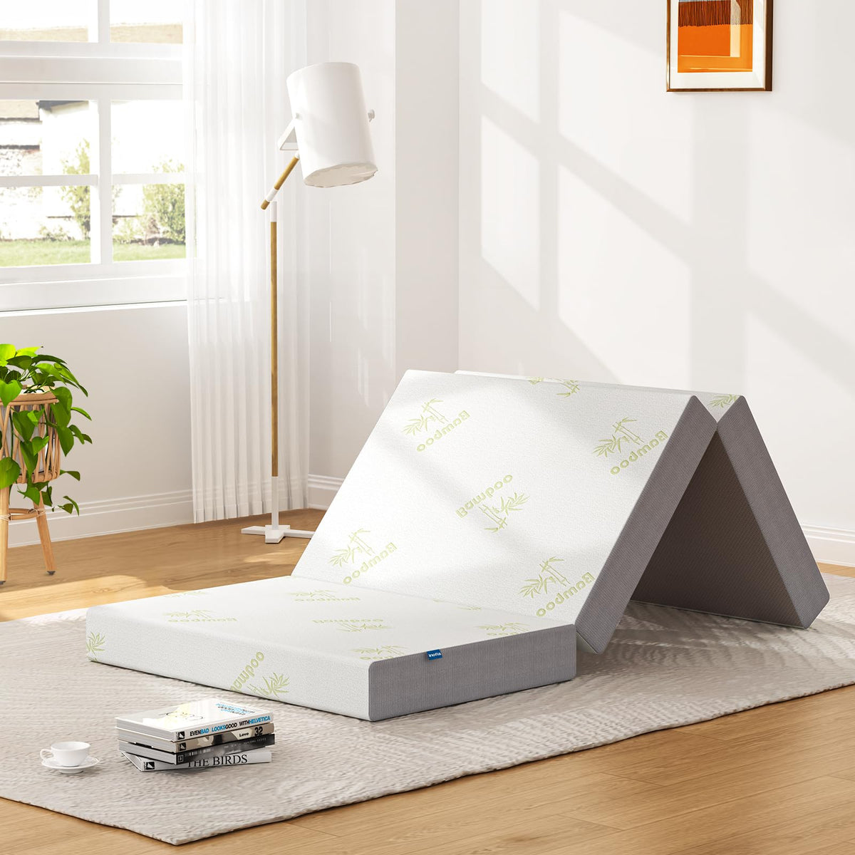 Twin 5 Inch Memory Foam Trifold Mattress E1554
