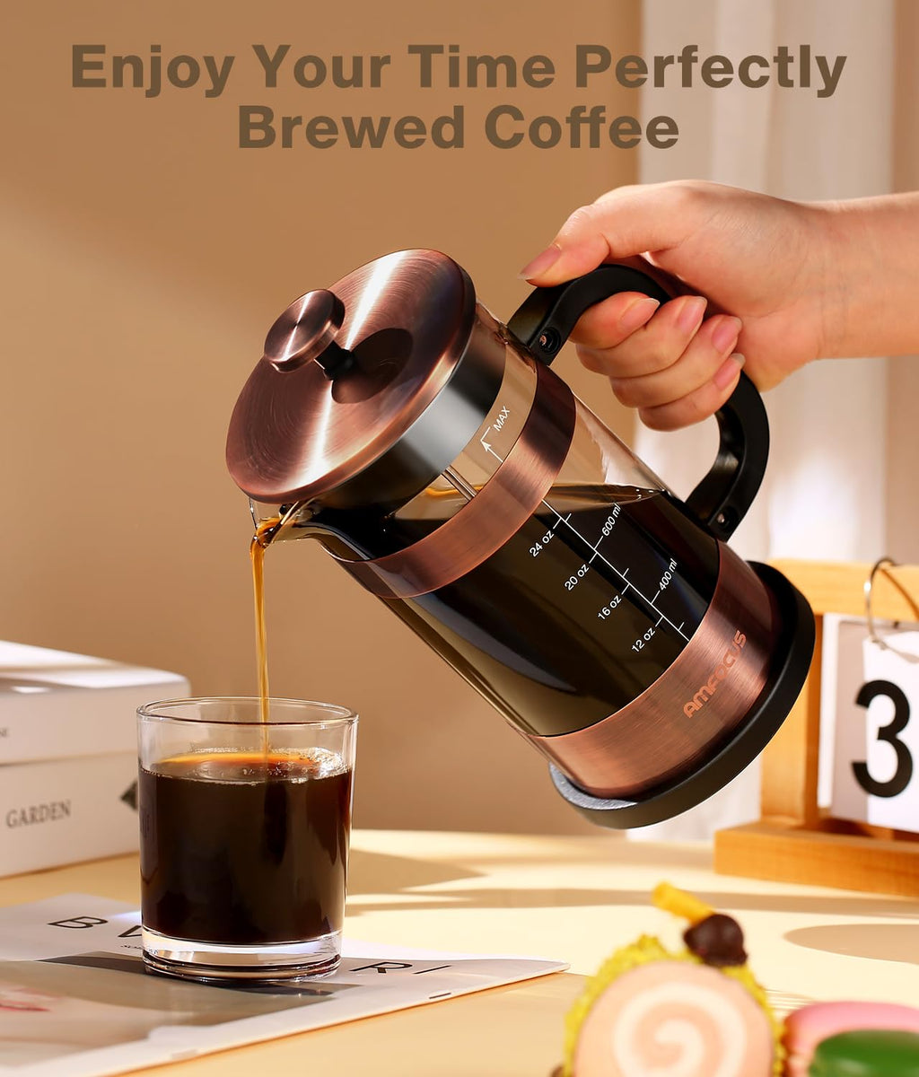 34 Ounce Stainless Steel French Press Coffee Maker F55481