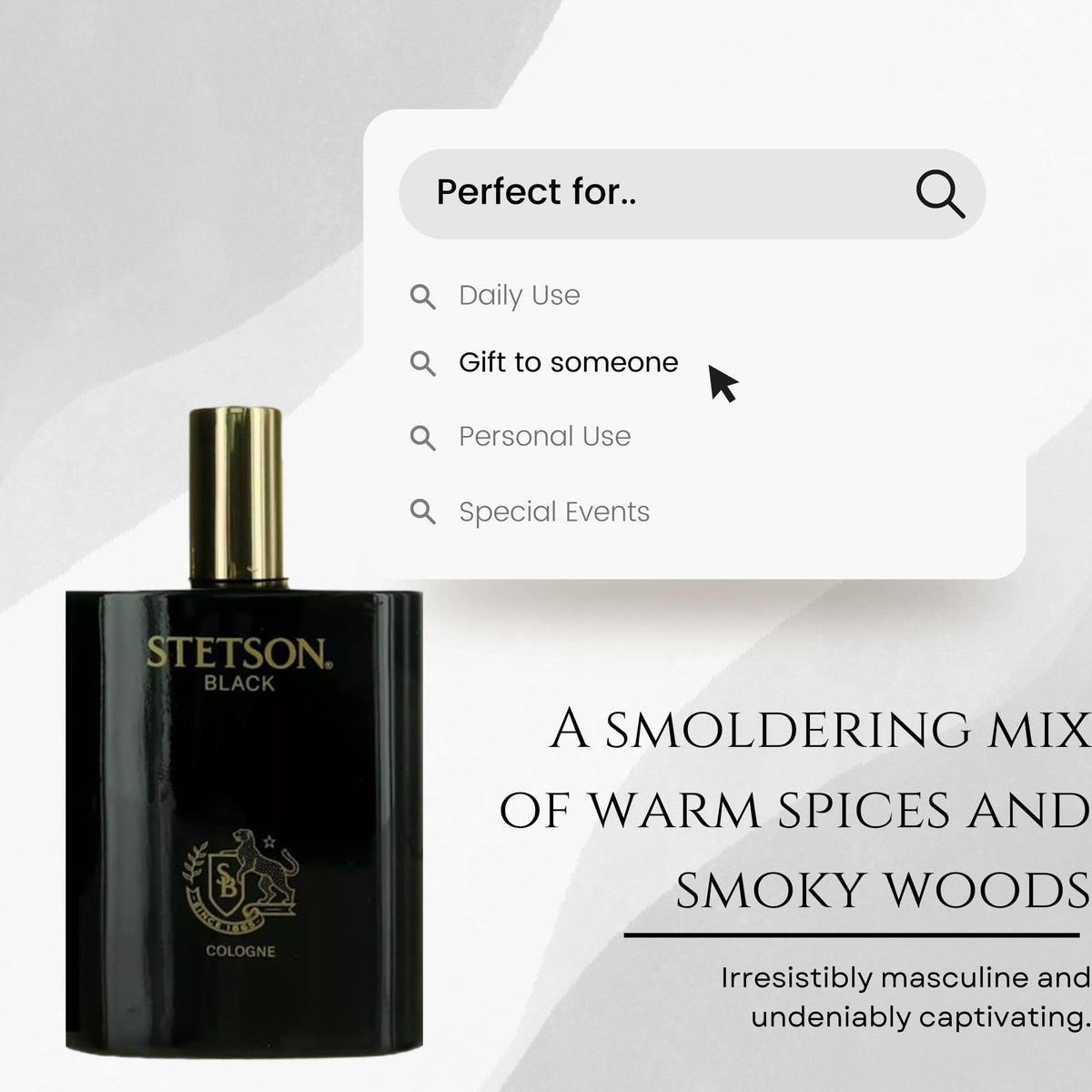 Black Cologne Spray 3.4 Ounces K1362