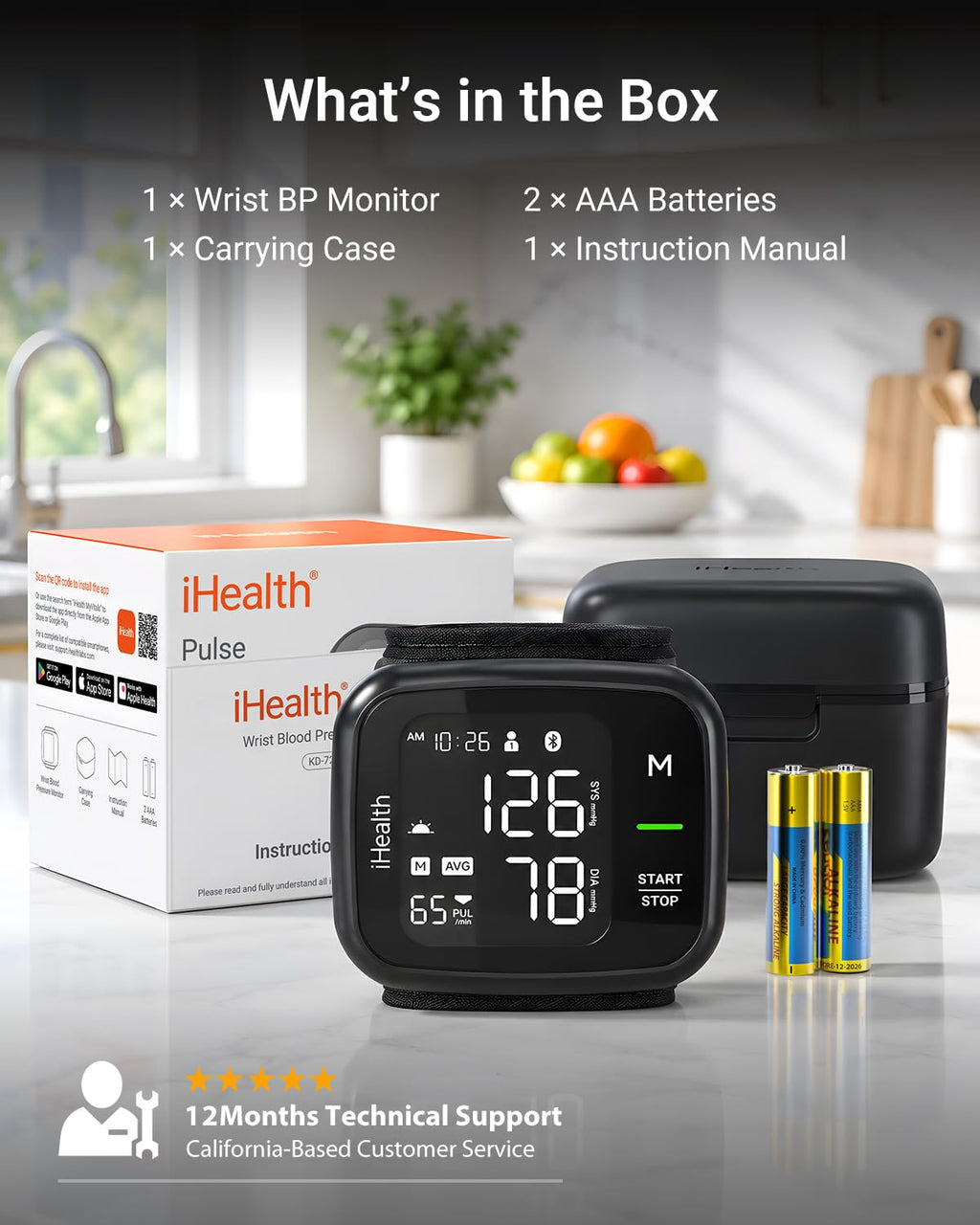 Wrist Blood Pressure Monitor B564