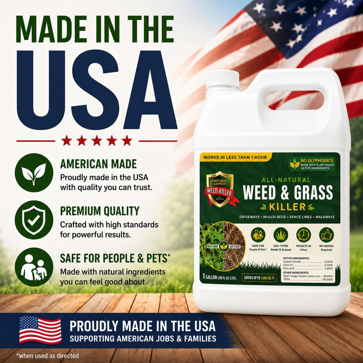 Pet Safe Weed Killer 1 Gallon with Sprayer A976
