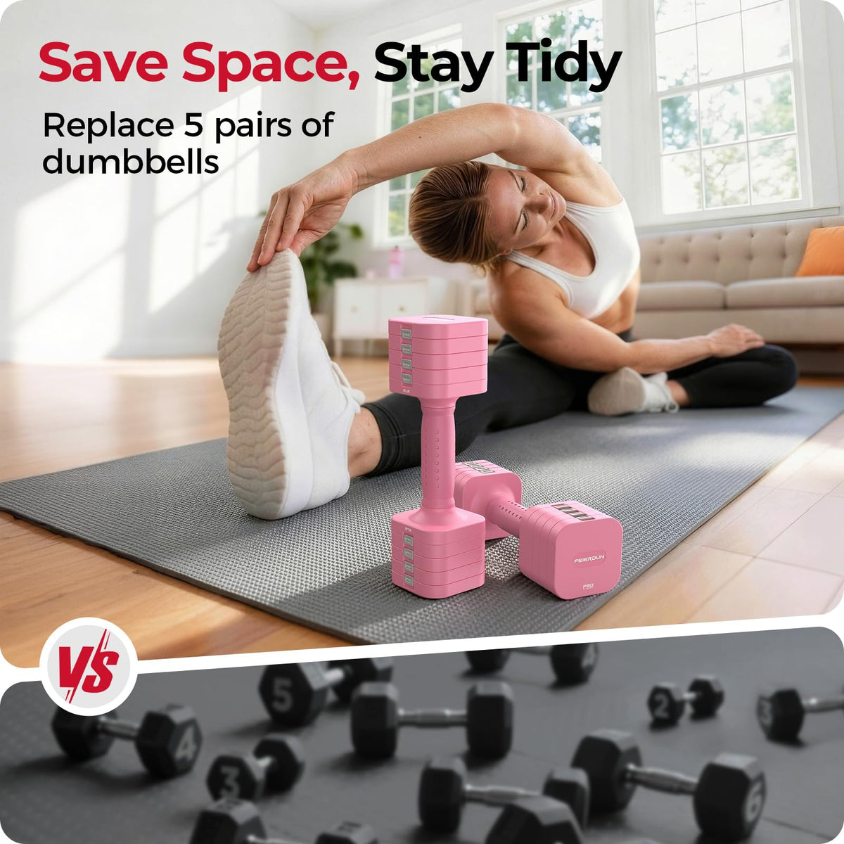 5-in-1 Adjustable Dumbbell Set G32428