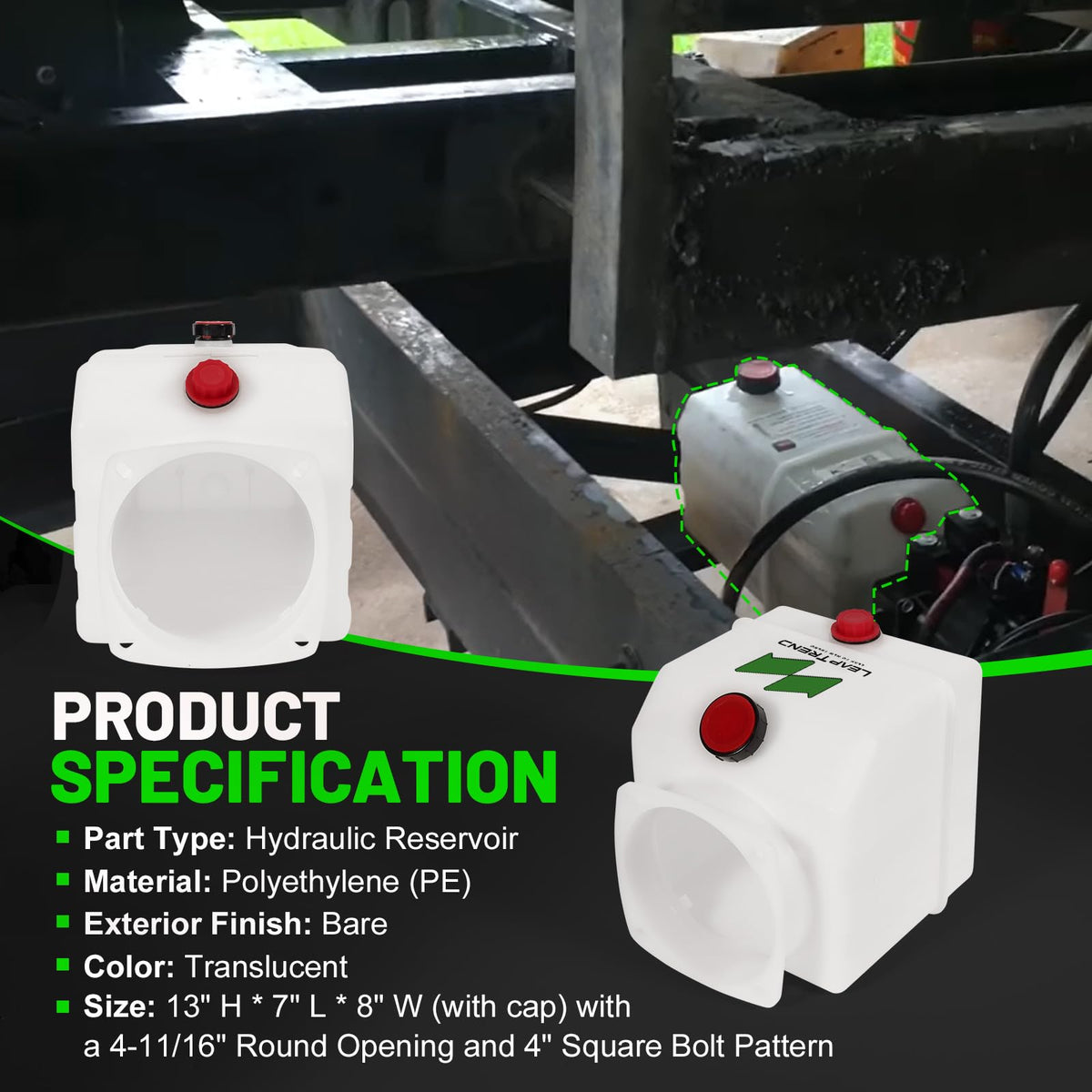 4 Quart Poly Fluid Reservoir Tank W73570