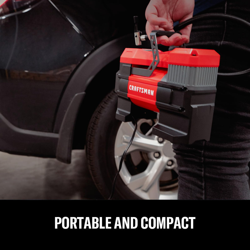 Portable 12V Tire Inflator with Digital Gauge E3041