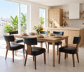 Black Set of 6 PU Leather Upholstered Dining Chairs A91845