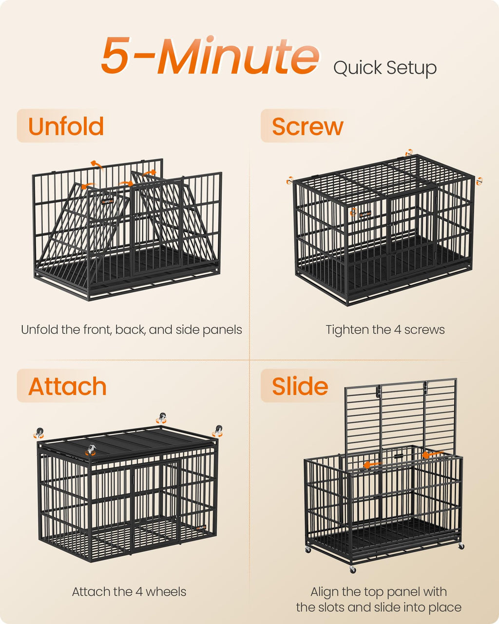 Foldable Dog Crate V35494