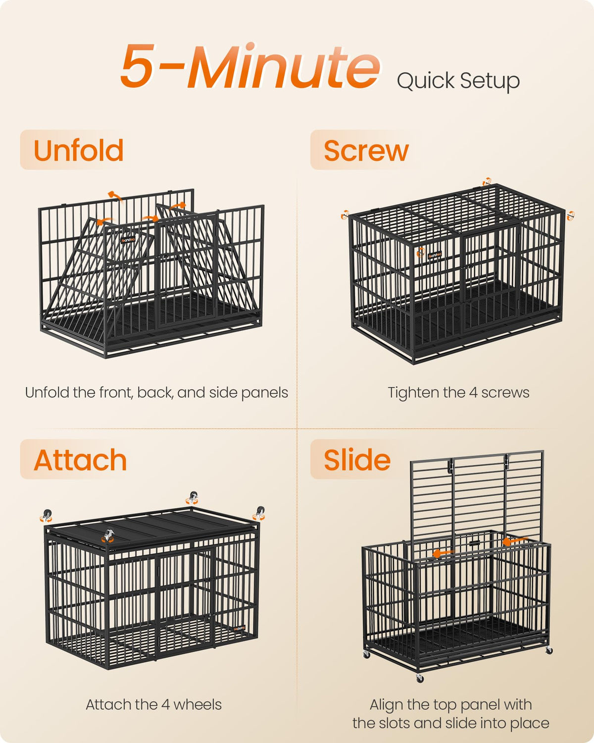 Foldable Dog Crate V35494
