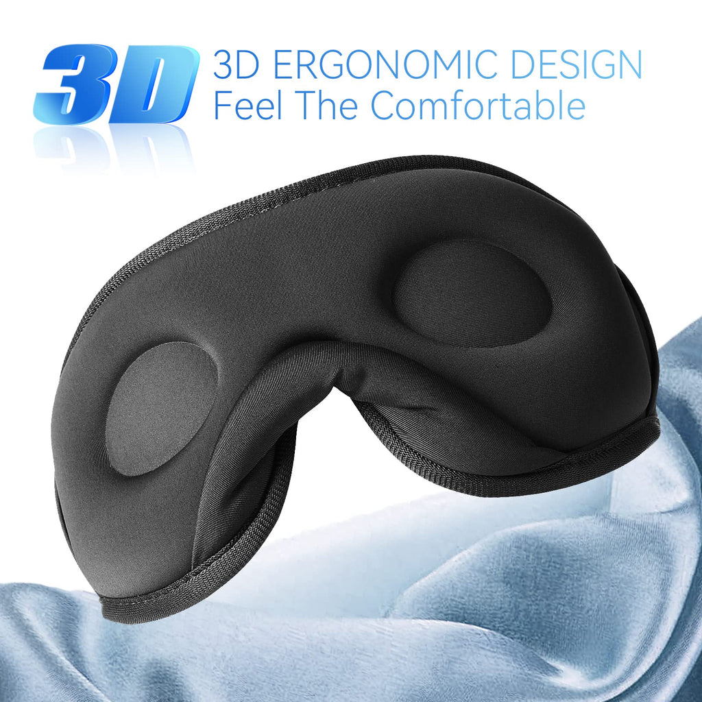 Bluetooth 5.0 Wireless 3D Eye Mask Sleep Headphones C932