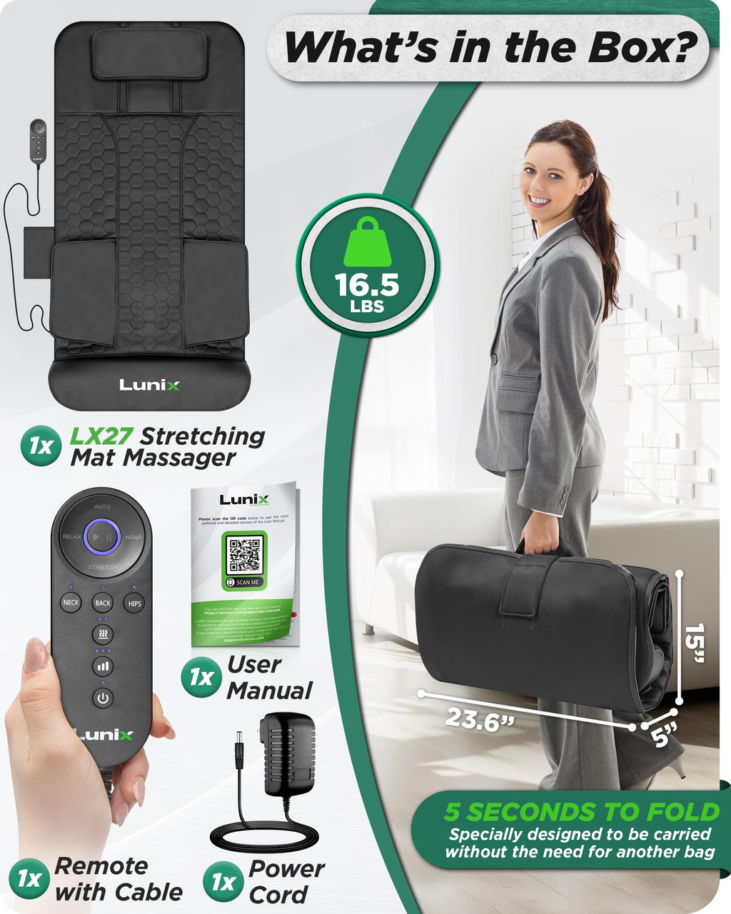 Heated Stretching Mat Massager R151405