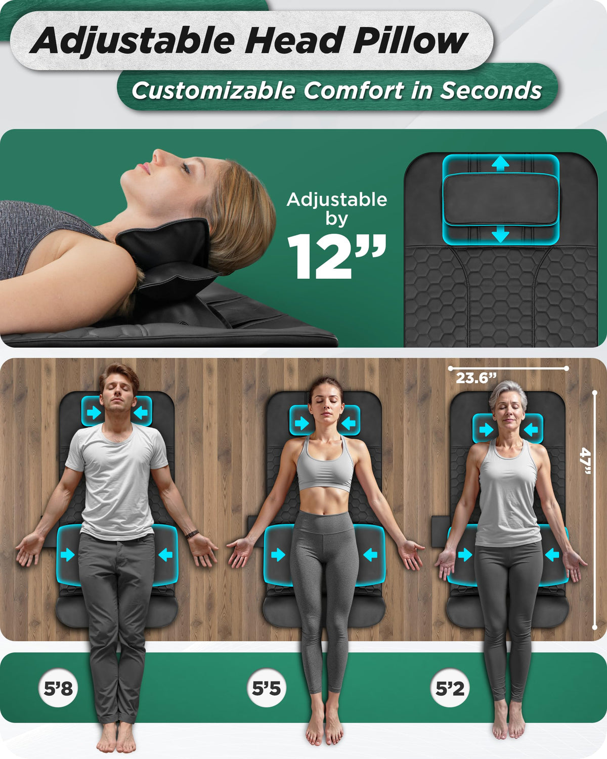 Heated Stretching Mat Massager R151405