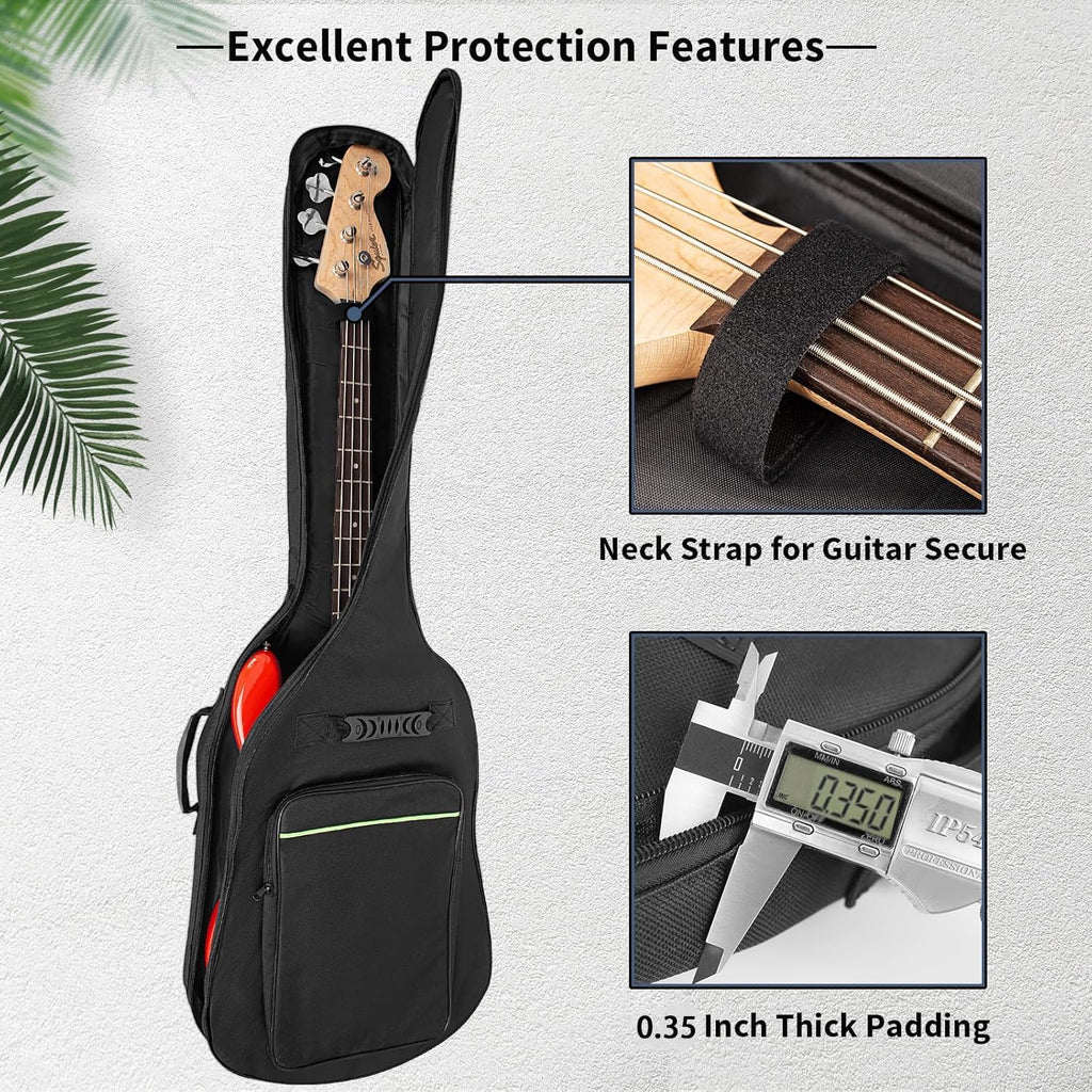 Black Waterproof Padded Electric Bass Guitar Gig Bag H968