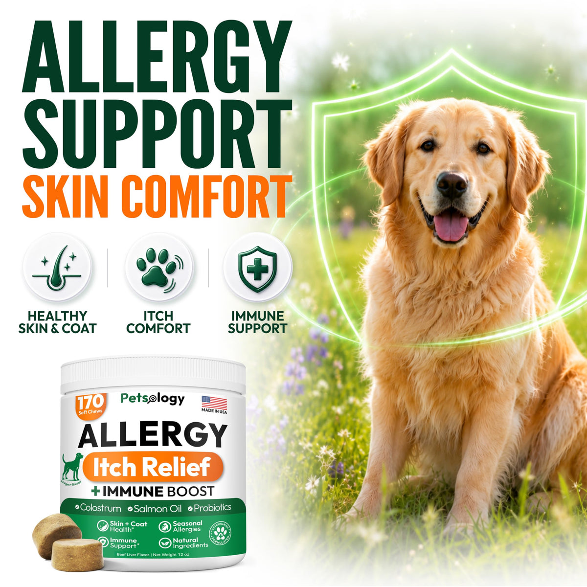 Dog Allergy Relief Chews 170 Count S326300