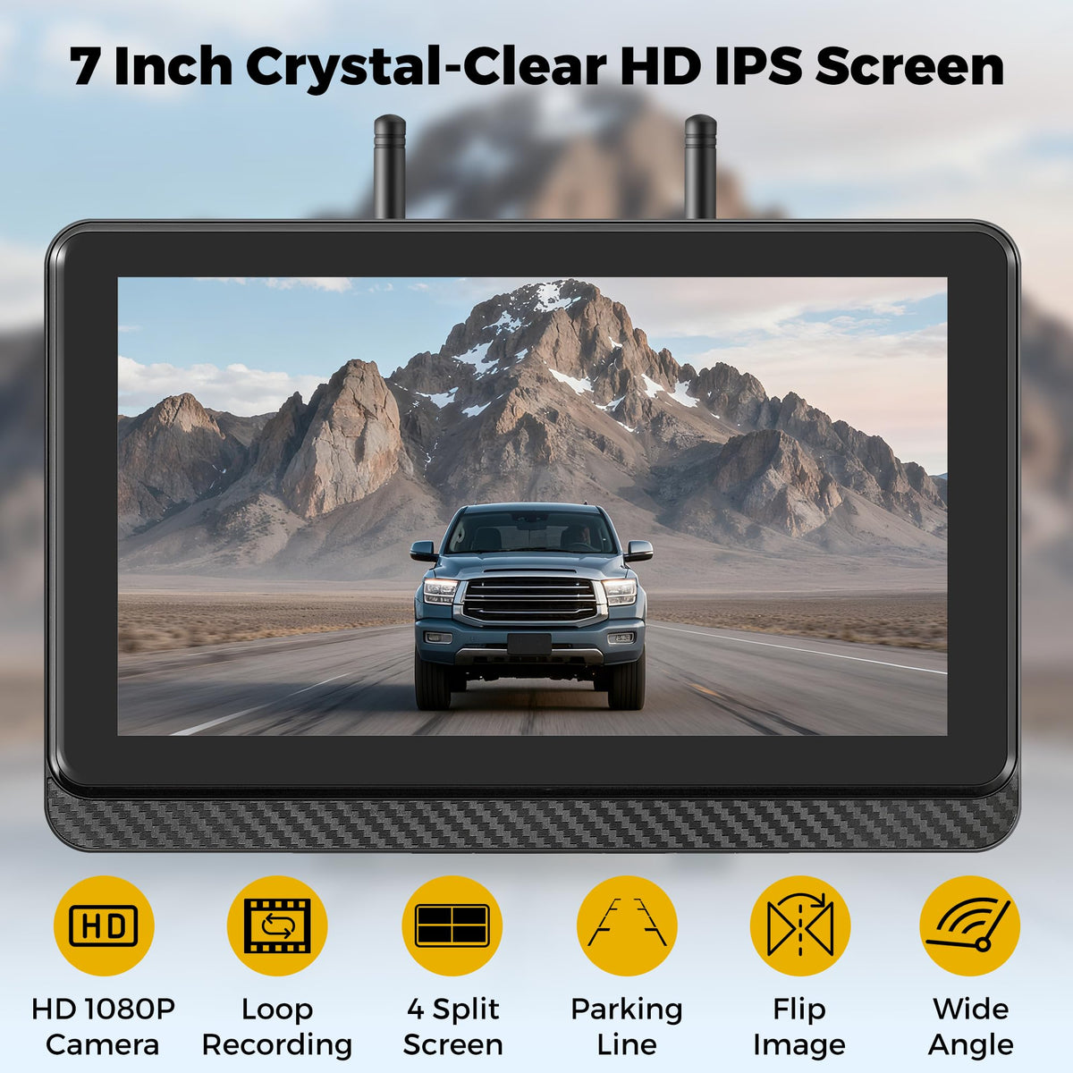 Wireless Backup Camera with 7" Monitor and 1080P Camera P977941