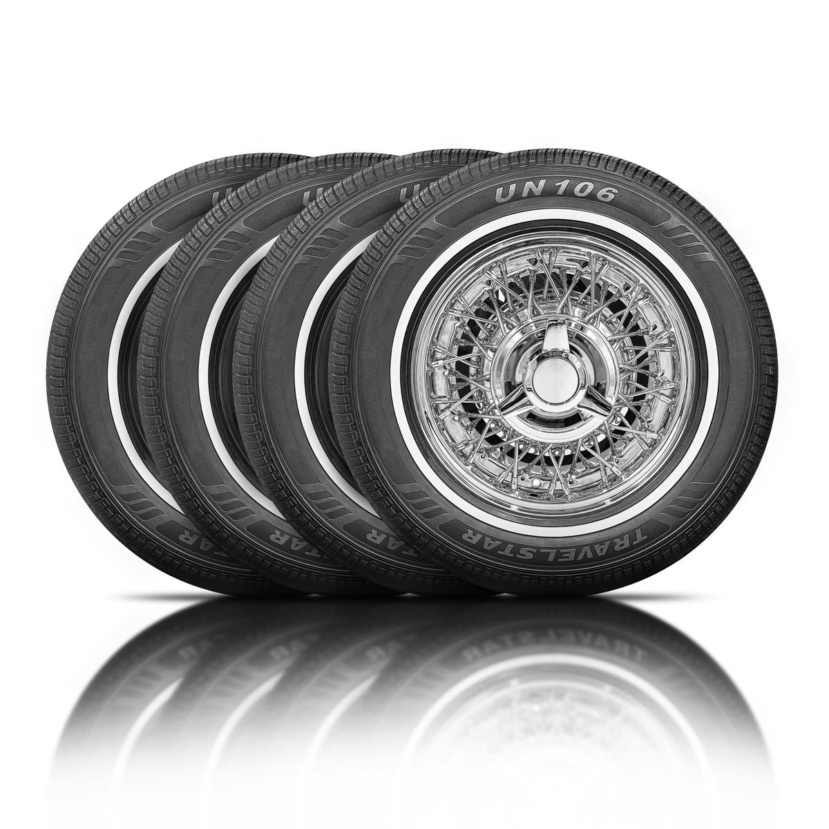 Set of 4 White Wall Radial Tire W415383