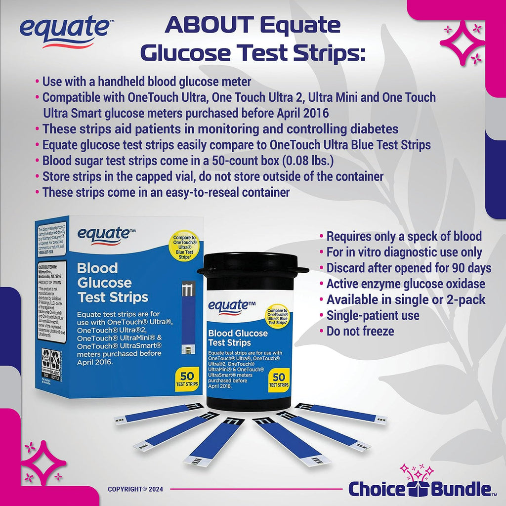 Blood Glucose Test Strips 100 Total I3009