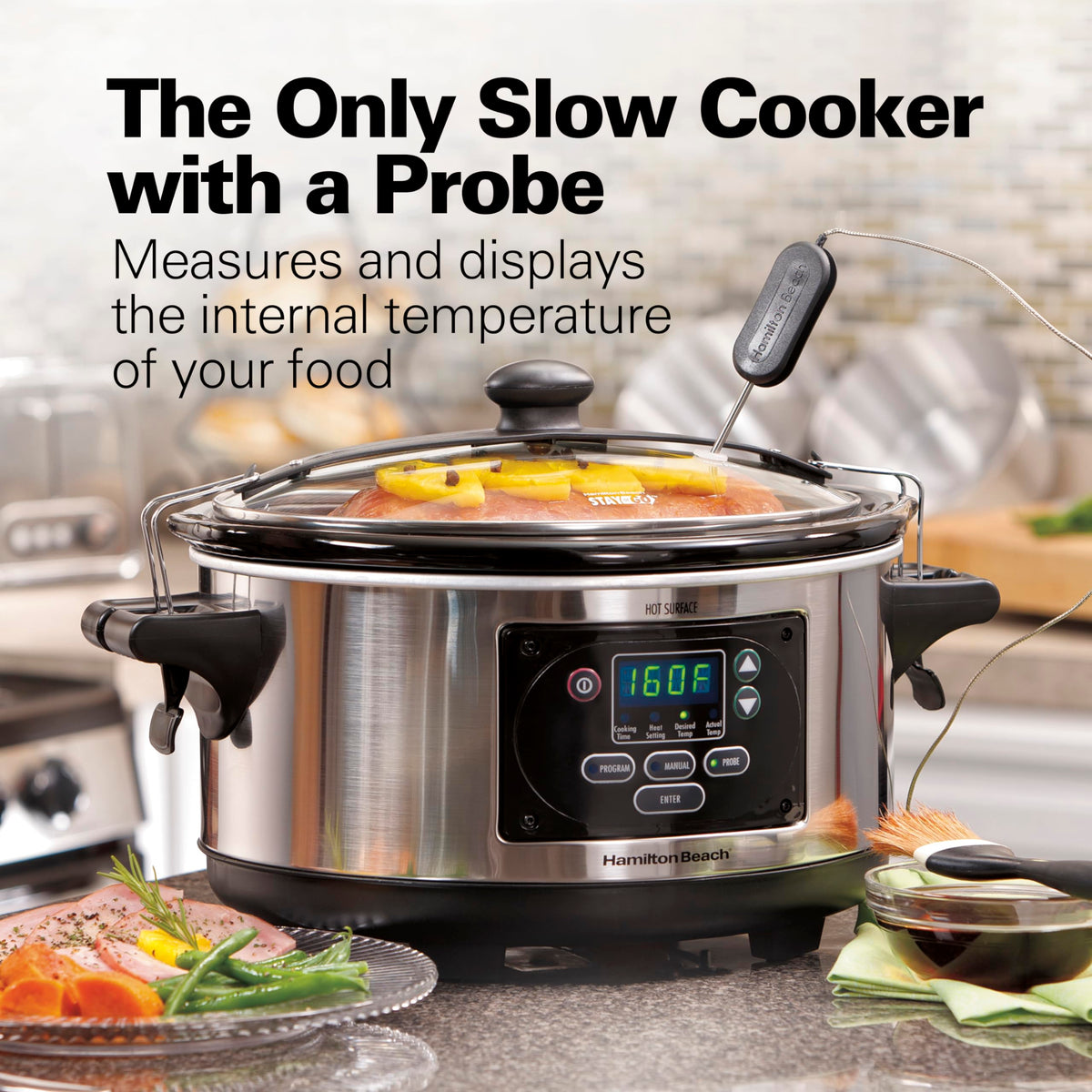Portable 6 Quart Programmable Slow Cooker S33266