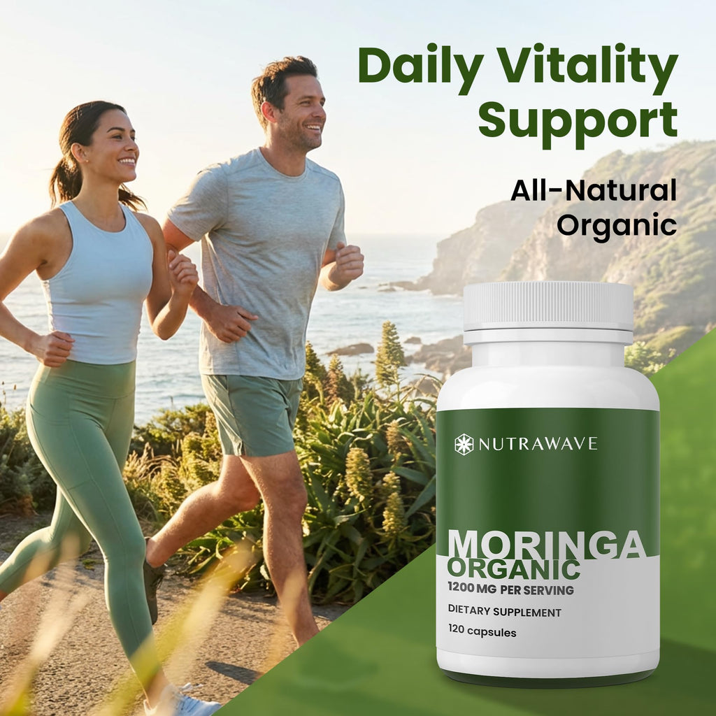 Organic Moringa Capsules 1200mg 120 Capsules E44477