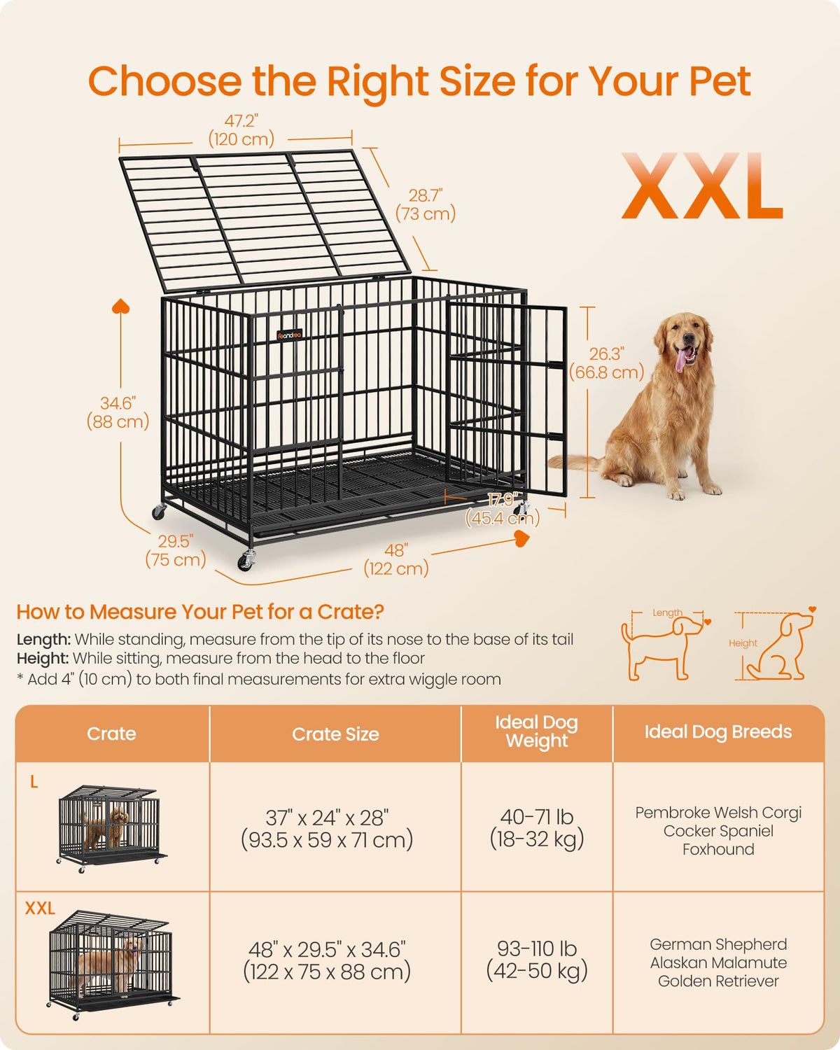 Foldable Dog Crate V35494