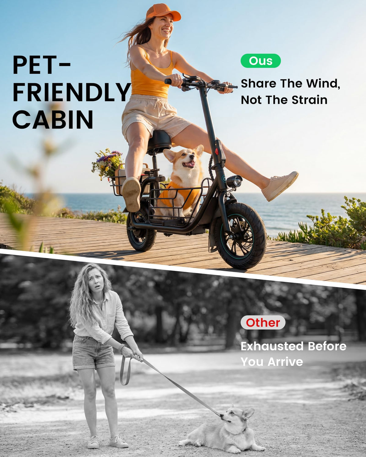 Electric Scooter with Seat X67692