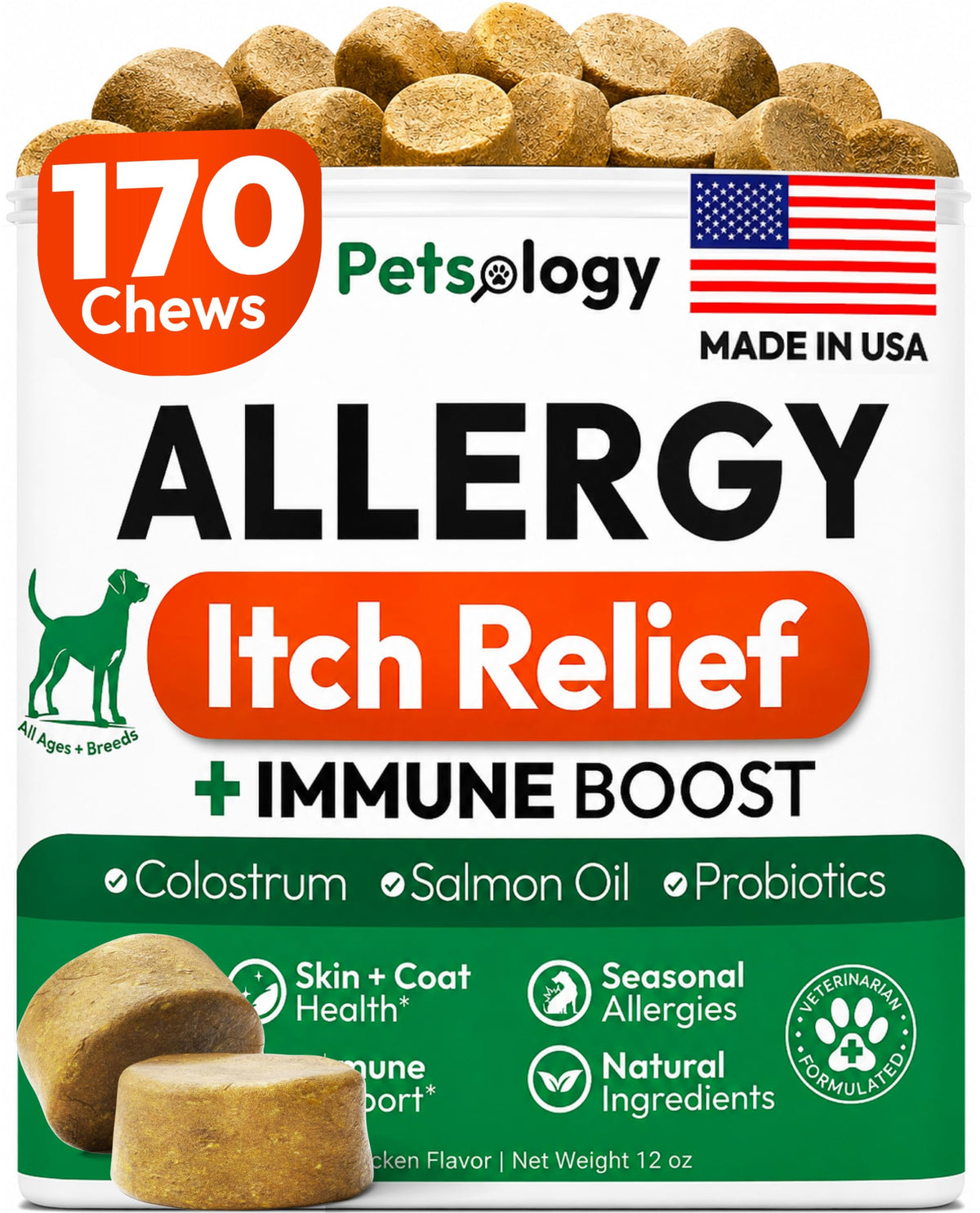 Dog Allergy Relief Chews 170 Count S326300