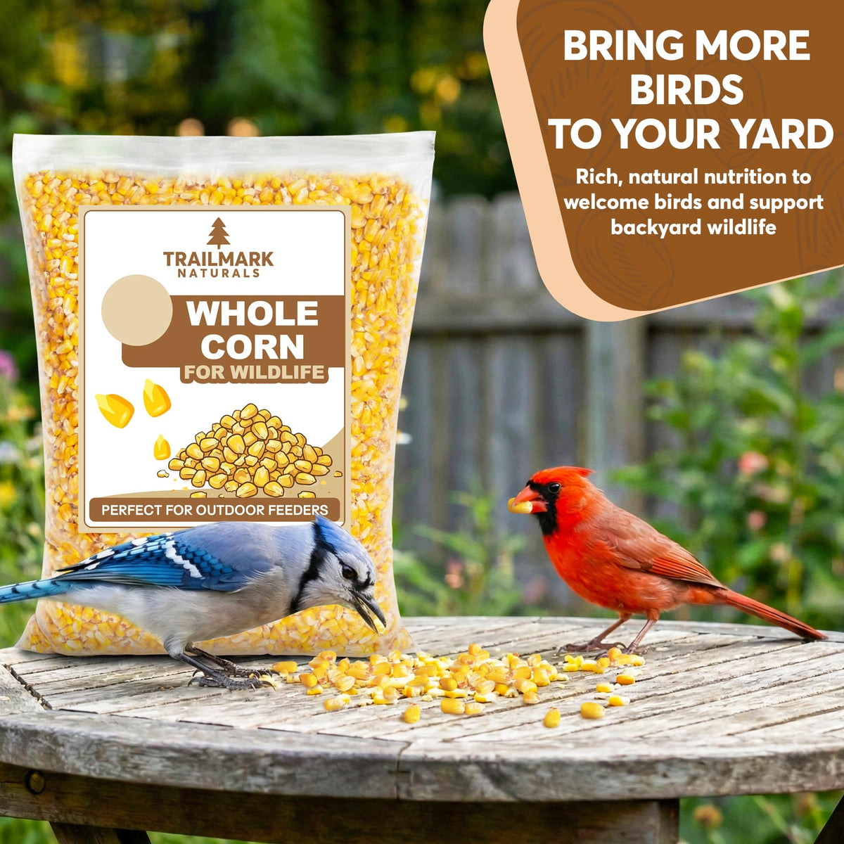 Whole Corn 20 LB Bird Seed & Wildlife Feed W778