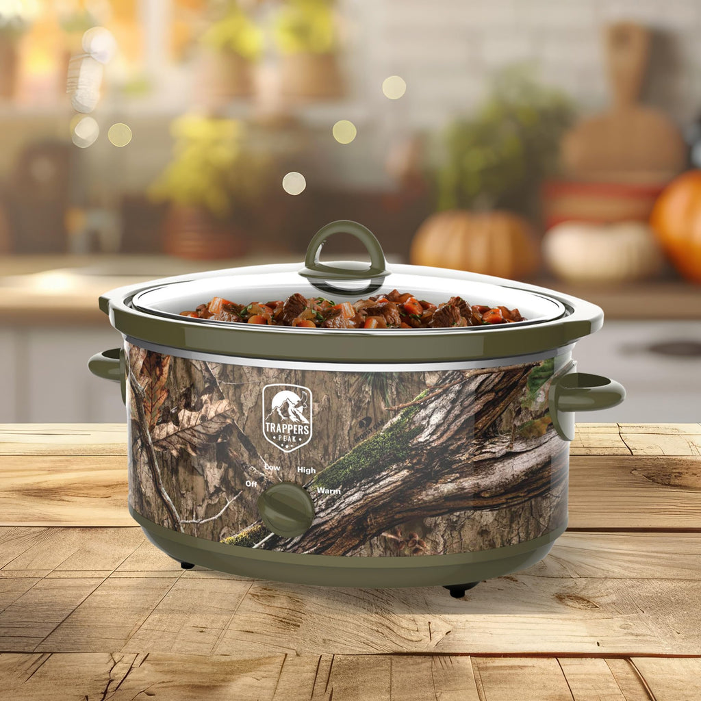 7 Quart Oval Slow Cooker Pot with Heat Settings B772499