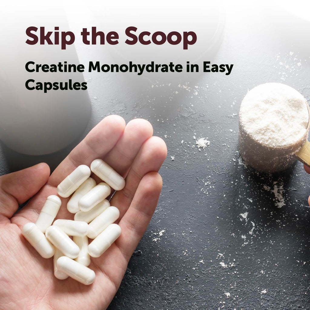 Micronized Unflavored Creatine Monohydrate 5,000mg 500 Capsules Z824278