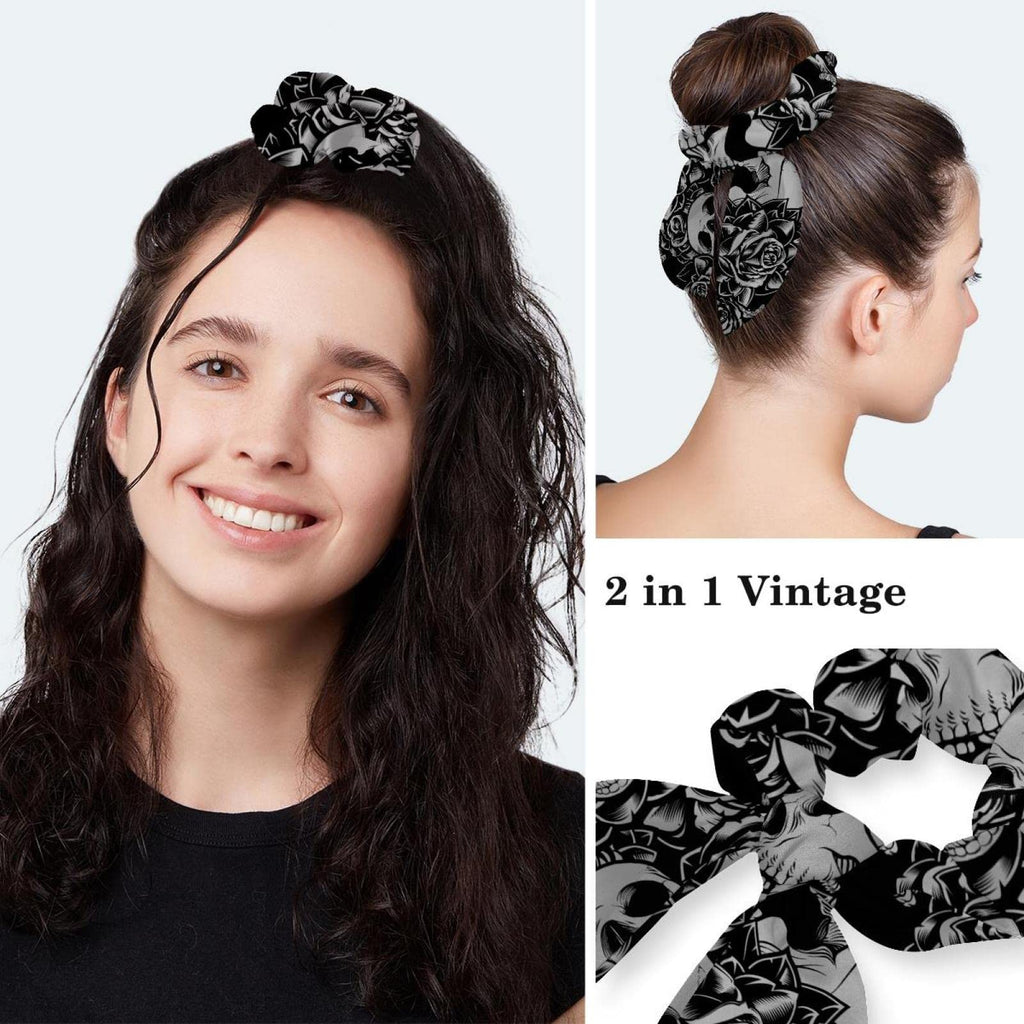 Lace-Up Hat with Scrunchies One Size S4629