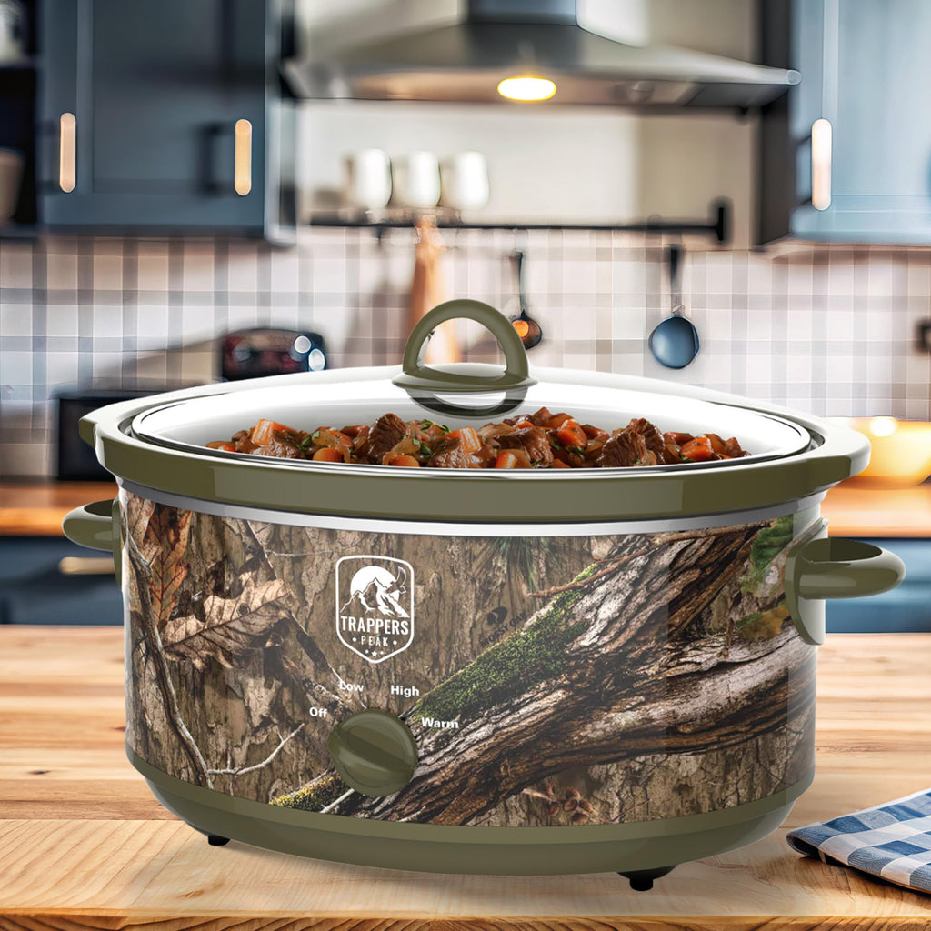7 Quart Oval Slow Cooker Pot with Heat Settings B772499