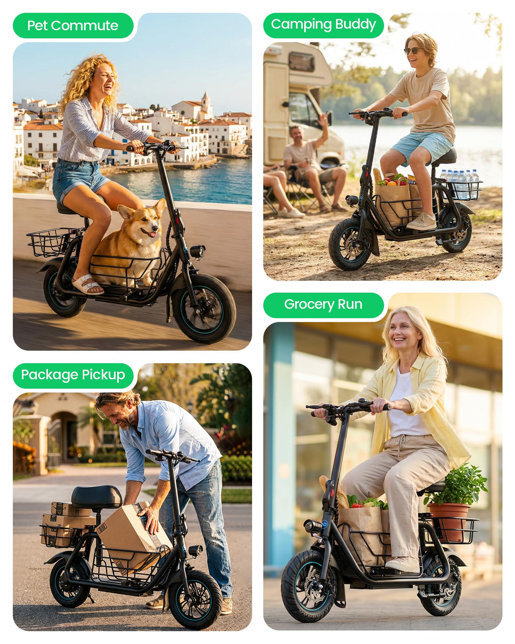 Electric Scooter with Seat X67692